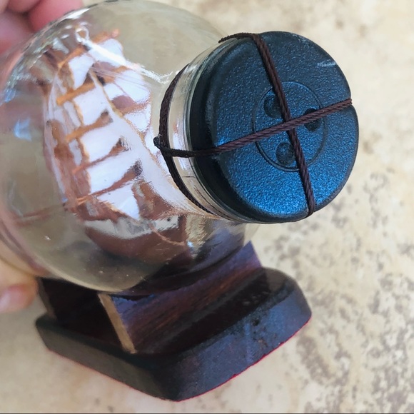 Ship In A Bottle Nautical Home Decor Glass Figurine - Picture 13 of 13